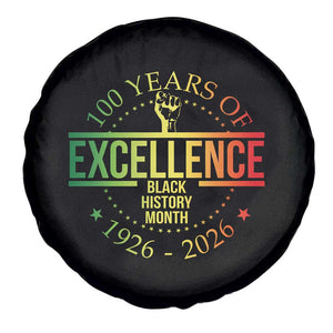 100 Years Of Excellence Black History Month 1926 2026 Spare Tire Cover TS11 Print Your Wear