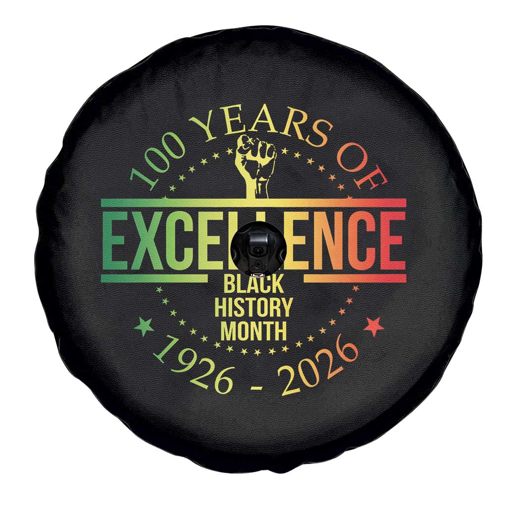 100 Years Of Excellence Black History Month 1926 2026 Spare Tire Cover TS11 Print Your Wear