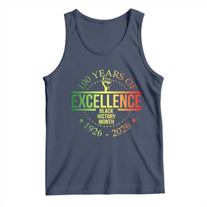 100 Years Of Excellence Black History Month 1926 2026 Tank Top TS11 Navy Print Your Wear