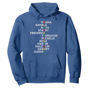 Black History Leaders Hoodie Obama Kamala Maya Stacey Frederick Thurgood Michelle TS11 Royal Blue Print Your Wear