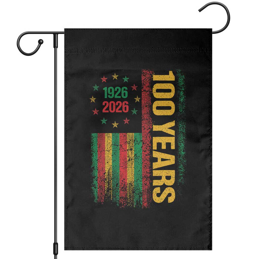 100 Years Of Black History Month Garden Flag African American Centennial Milestone American Flag TS11 Black Print Your Wear