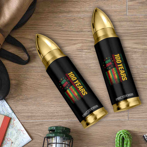 100 Years Of Black History Month Bullet Tumbler African American Centennial Milestone American Flag TS11 Print Your Wear