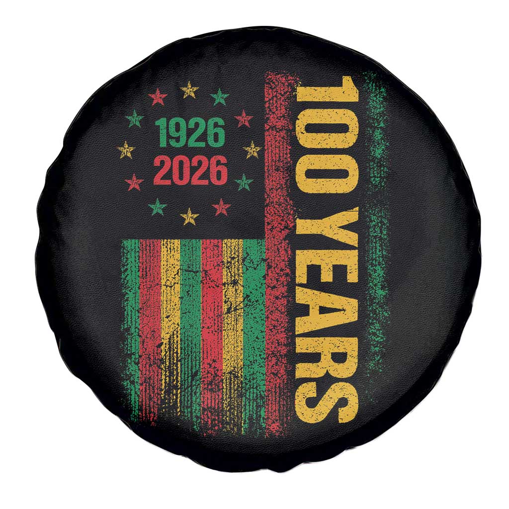100 Years Of Black History Month Spare Tire Cover African American Centennial Milestone American Flag TS11 Print Your Wear