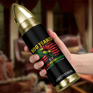 100 Years Of Black History Month Bullet Tumbler Hand Fist African American Milestone American Flag TS11 Print Your Wear