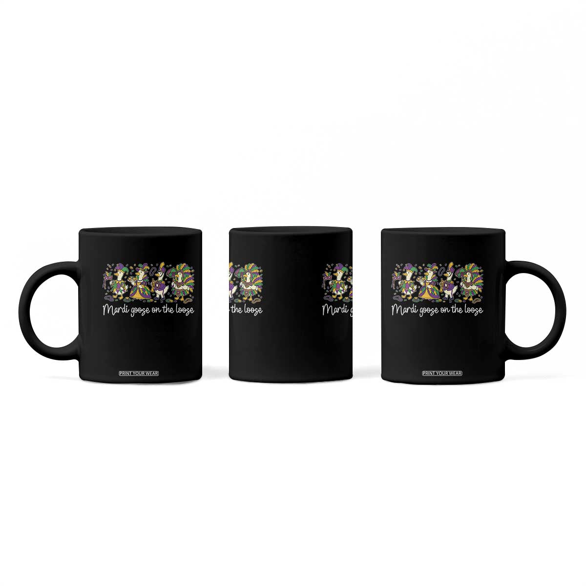 Goose Mardi Gras Coffee Mug Funny Mardi Goose On The Loose New Orleans Carnival TS11 Print Your Wear