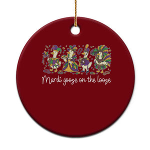 Goose Mardi Gras Ceramic Ornament Funny Mardi Goose On The Loose New Orleans Carnival TS11 1pc Red Print Your Wear