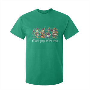 Goose Mardi Gras T Shirt For Kid Funny Mardi Goose On The Loose New Orleans Carnival TS11 Irish Green Print Your Wear