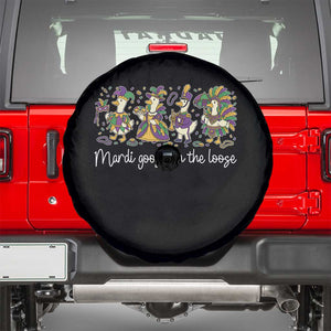 Goose Mardi Gras Spare Tire Cover Funny Mardi Goose On The Loose New Orleans Carnival TS11 Black Print Your Wear