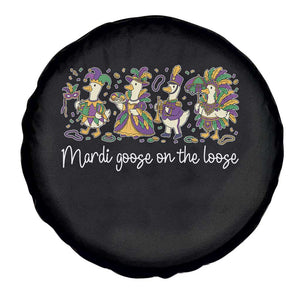 Goose Mardi Gras Spare Tire Cover Funny Mardi Goose On The Loose New Orleans Carnival TS11 Print Your Wear