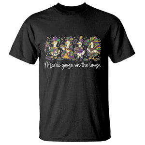Goose Mardi Gras T Shirt Funny Mardi Goose On The Loose New Orleans Carnival TS11 Black Print Your Wear
