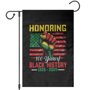 Honoring 100 Years Of Black History Garden Flag Hand Fist Vintage American Flag TS11 Black Print Your Wear