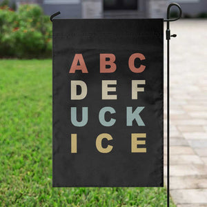 Funny Fuck Ice Protest Resistance Garden Flag Political Retro Alphabet Graphic TS11 Print Your Wear