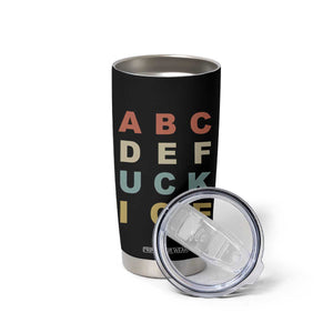 Funny Fuck Ice Protest Resistance Tumbler Cup Political Retro Alphabet Graphic TS11 Print Your Wear