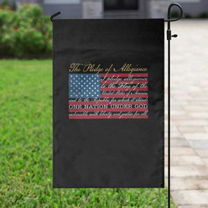 The Pledge of Allegiance Garden Flag US Military Veteran Patriotic American Flag TS11 Print Your Wear