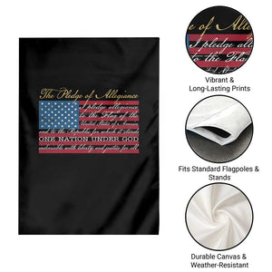 The Pledge of Allegiance Garden Flag US Military Veteran Patriotic American Flag TS11 Print Your Wear