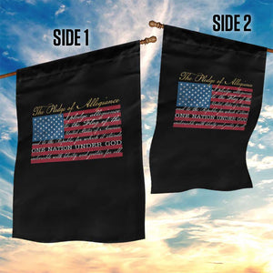 The Pledge of Allegiance Garden Flag US Military Veteran Patriotic American Flag TS11 Print Your Wear