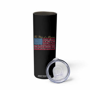 The Pledge of Allegiance Skinny Tumbler US Military Veteran Patriotic American Flag TS11 Print Your Wear