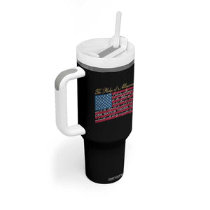 The Pledge of Allegiance Tumbler With Handle US Military Veteran Patriotic American Flag TS11 Print Your Wear