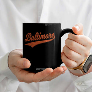 Baltimore Script Retro Baseball Sport Lovers City Pride Coffee Mug TS11 Print Your Wear