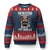 Funny You're Either A Smart Fella Or A Fart Smella Ugly Christmas Sweater Cowboy Racoon - Print Your Wear