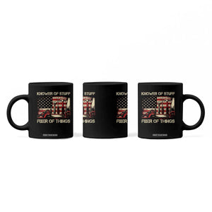 Knower Of Stuff Fixer Of Things Coffee Mug Funny Handyman Fathers Day American Flag TS11 Print Your Wear