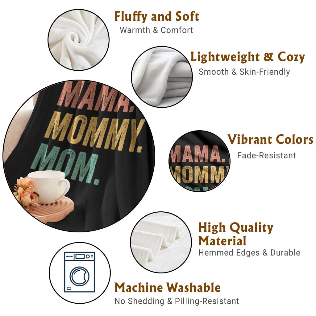 Mama Mommy Mom 67 Throw Blanket Funny Six Seven Mother's Day TS11 Print Your Wear
