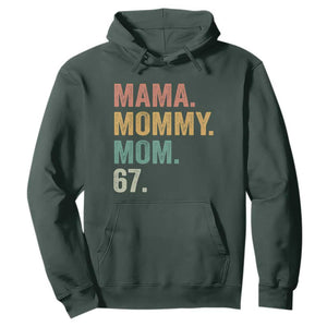 Mama Mommy Mom 67 Hoodie Funny Six Seven Mother's Day TS11 Dark Forest Green Print Your Wear