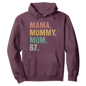 Mama Mommy Mom 67 Hoodie Funny Six Seven Mother's Day TS11 Maroon Print Your Wear