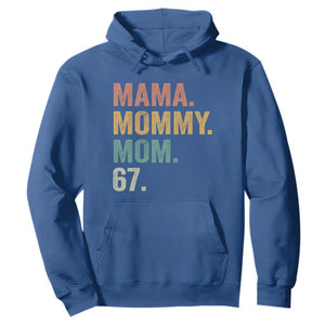 Mama Mommy Mom 67 Hoodie Funny Six Seven Mother's Day TS11 Royal Blue Print Your Wear