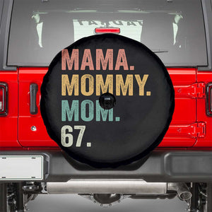 Mama Mommy Mom 67 Spare Tire Cover Funny Six Seven Mother's Day TS11 Black Print Your Wear
