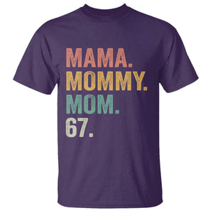 Mama Mommy Mom 67 T Shirt Funny Six Seven Mother's Day TS11 Purple Print Your Wear