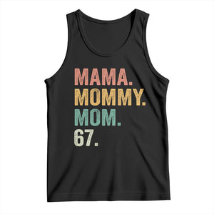 Mama Mommy Mom 67 Tank Top Funny Six Seven Mother's Day TS11 Black Print Your Wear