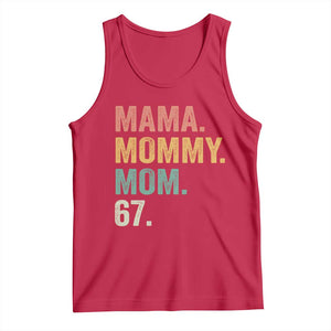 Mama Mommy Mom 67 Tank Top Funny Six Seven Mother's Day TS11 Red Print Your Wear