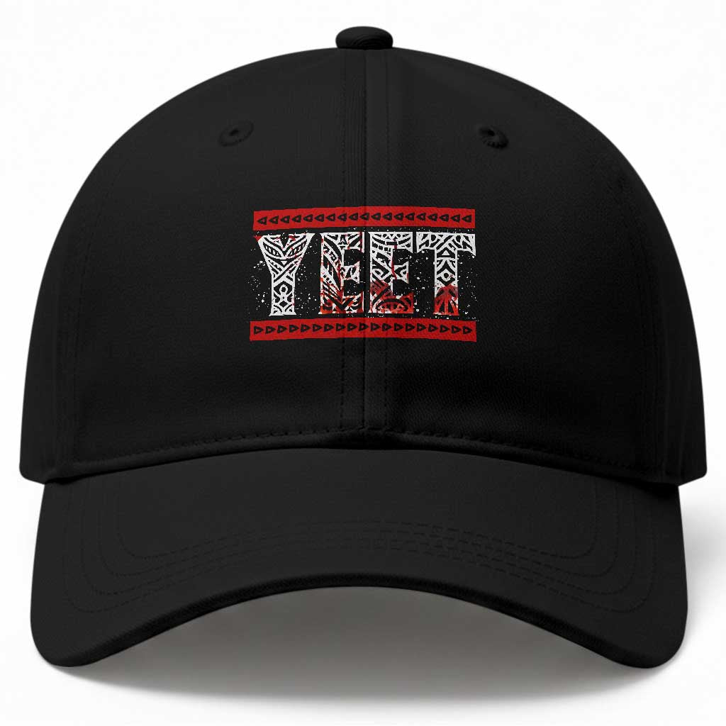 Yeet Funny Wrestling Slang Quote Tribal Art Blood Splatter Baseball Cap TS11 Print Your Wear