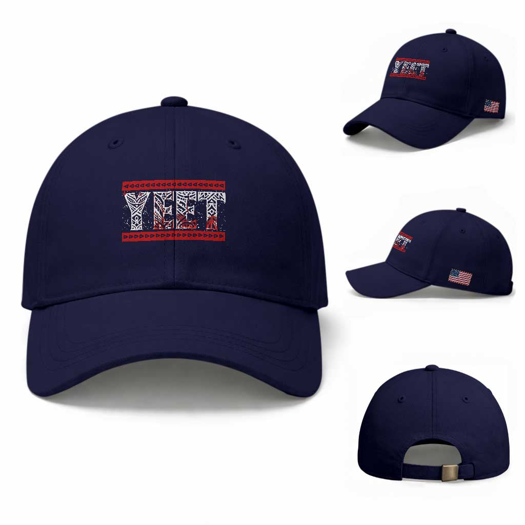 Yeet Funny Wrestling Slang Quote Tribal Art Blood Splatter Baseball Cap TS11 Baseball Cap Universal Fit Dark Blue Print Your Wear
