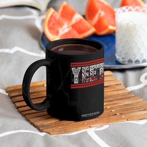 Yeet Funny Wrestling Slang Quote Tribal Art Blood Splatter Coffee Mug TS11 Print Your Wear