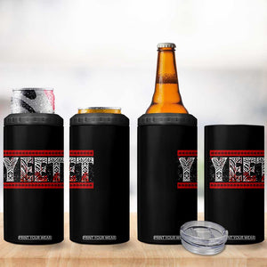 Yeet Funny Wrestling Slang Quote Tribal Art Blood Splatter 4 in 1 Can Cooler Tumbler TS11 Print Your Wear