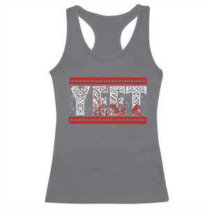 Yeet Funny Wrestling Slang Quote Tribal Art Blood Splatter Racerback Tank Top TS11 Charcoal Print Your Wear