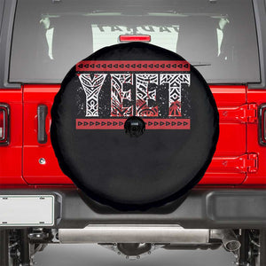 Yeet Funny Wrestling Slang Quote Tribal Art Blood Splatter Spare Tire Cover TS11 Black Print Your Wear