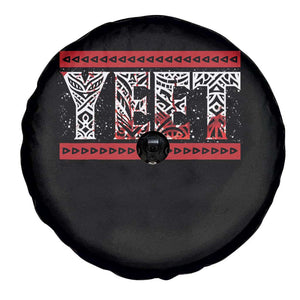 Yeet Funny Wrestling Slang Quote Tribal Art Blood Splatter Spare Tire Cover TS11 Print Your Wear