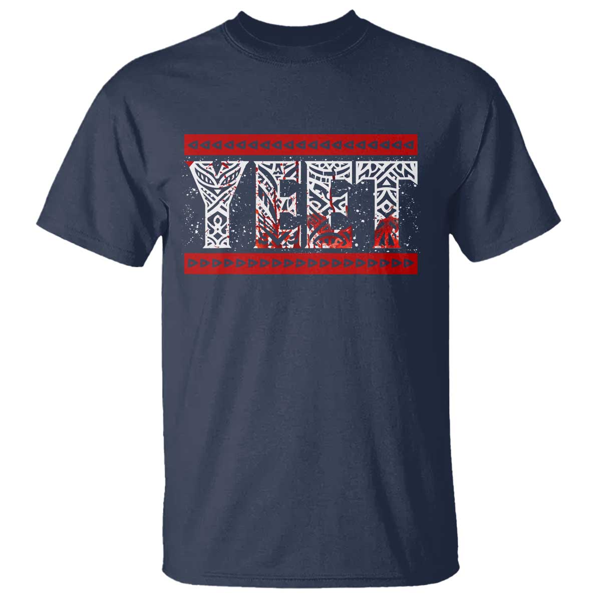 Yeet Funny Wrestling Slang Quote Tribal Art Blood Splatter T Shirt TS11 Navy Print Your Wear