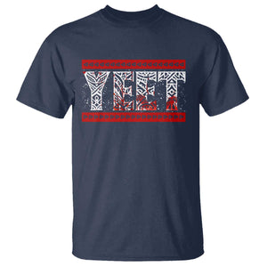Yeet Funny Wrestling Slang Quote Tribal Art Blood Splatter T Shirt TS11 Navy Print Your Wear