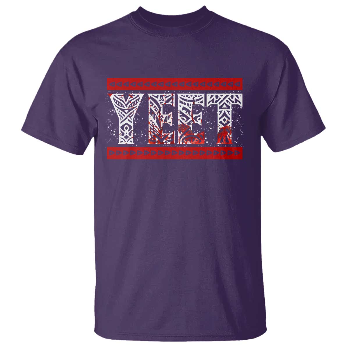 Yeet Funny Wrestling Slang Quote Tribal Art Blood Splatter T Shirt TS11 Purple Print Your Wear