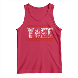 Yeet Funny Wrestling Slang Quote Tribal Art Blood Splatter Tank Top TS11 Red Print Your Wear