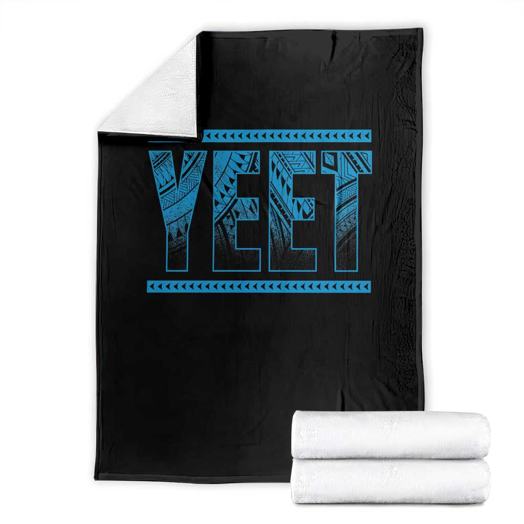 Yeet Funny Wrestling Slang Quote Tribal Art Throw Blanket TS11 Black Print Your Wear