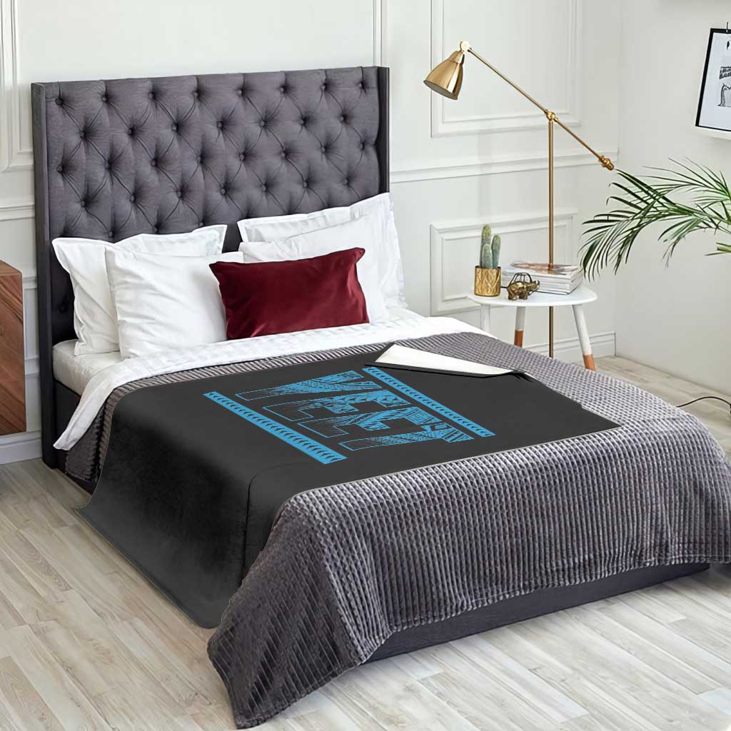 Yeet Funny Wrestling Slang Quote Tribal Art Throw Blanket TS11 Print Your Wear