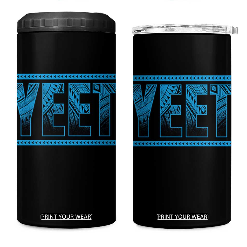 Yeet Funny Wrestling Slang Quote Tribal Art 4 in 1 Can Cooler Tumbler TS11 One Size: 16 oz Black Print Your Wear