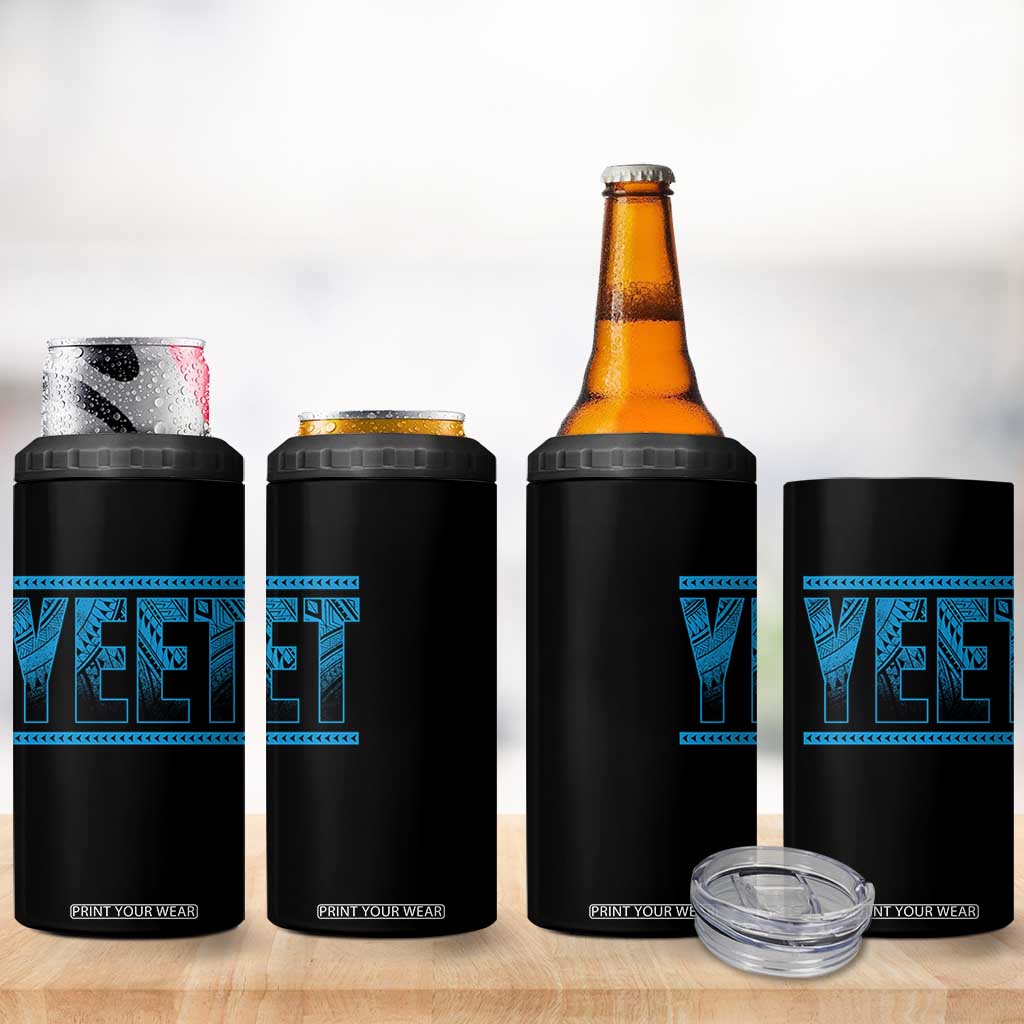 Yeet Funny Wrestling Slang Quote Tribal Art 4 in 1 Can Cooler Tumbler TS11 Print Your Wear