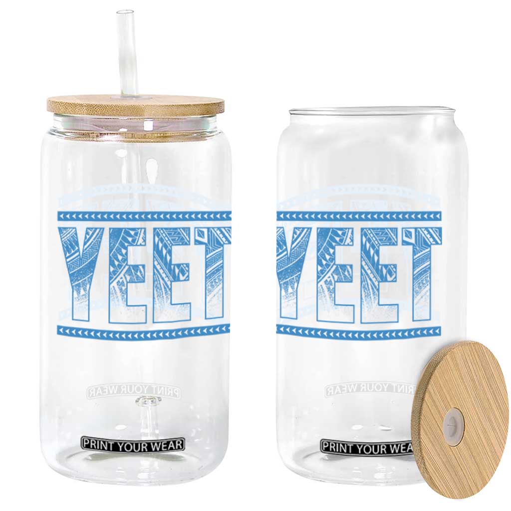 Yeet Funny Wrestling Slang Quote Tribal Art Glass Can TS11 Print Your Wear
