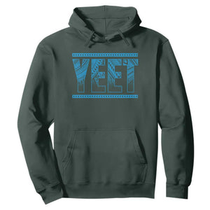 Yeet Funny Wrestling Slang Quote Tribal Art Hoodie TS11 Dark Forest Green Print Your Wear